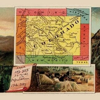 Colorado State Map by Arbuckle Brothers