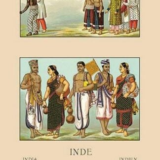 Colorful Costumes of India by Auguste Racinet