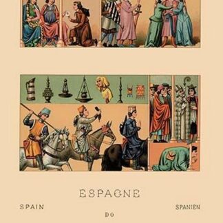 Colorful Garments of Spain by Auguste Racinet