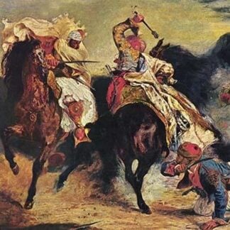 Combat of the Giaour & the Pasha by Eugene Delacroix