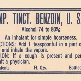 Comp. Tincture of Benzoin