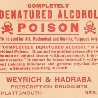 Completely Denatured Alcohol Poison
