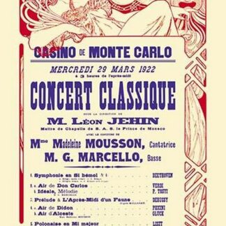 Concert at the Monte Carlo Casino by Alphonse Mucha