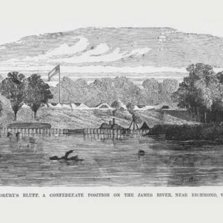 Confederate Defenses at Drury's Bluff by Frank Leslie