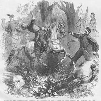 Confederate General Zollicoffer Killed at the Battle of Mill Spring by Frank Leslie