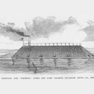 Confederate Ironclad Ram 'Georgia' by Frank Leslie