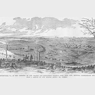 Confederate Position crossing the Orange & Alexandria Railway at Bull Run by Frank Leslie