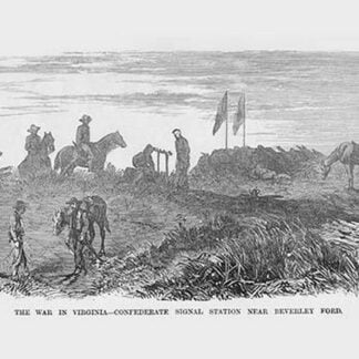 Confederate Signal Station Near Beverly Ford near Brandy Station by Frank Leslie