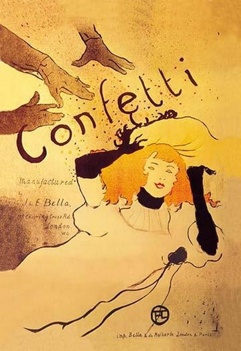 Confetti by Henri de Toulouse-Lautrec