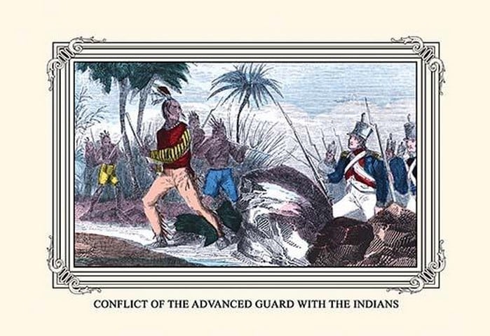 Conflict of the Advanced Guard with the Indians by Devereux
