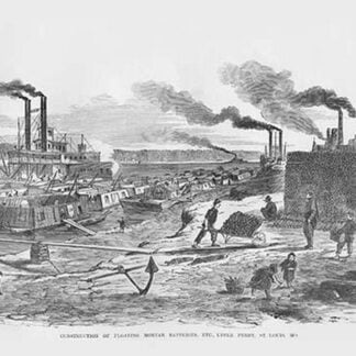 Construction of the Upper Batteries at St. Louis by Frank Leslie