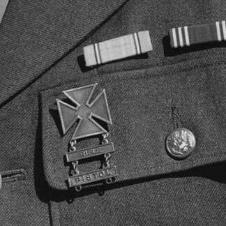 Corporal Jimmie Shohara's ribbons by Ansel Adams
