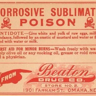 Corrosive Sublimate - Poison