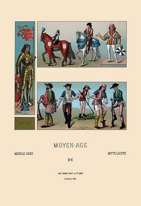 Costumes of the Knighthood by Auguste Racinet