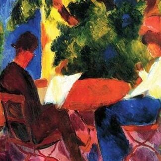 Couple at the Garden Table by August Macke