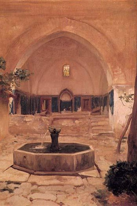 Courtyard at the Mosque at Broussa