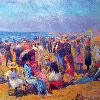 Crowd at the Beach by William Glackens