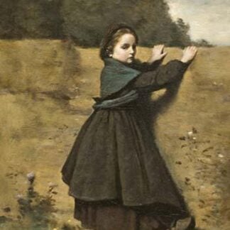 Curious Little Girl by Jean Baptiste Corot