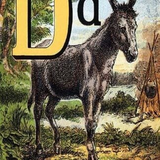 D for the Donkey with a cross on his back by Edmund Evans