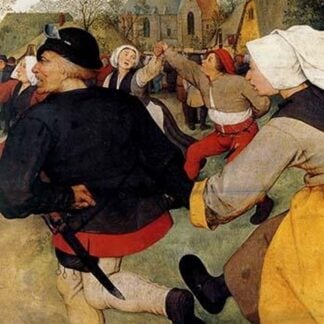 Dance of the Peasants - Detail - by Pieter the Elder Brueghel #3