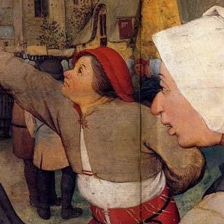 Dance of the Peasants - Detail - by Pieter the Elder Brueghel #4