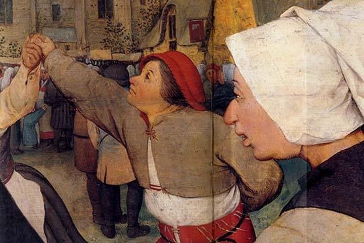 Dance of the Peasants - Detail - by Pieter the Elder Brueghel #4