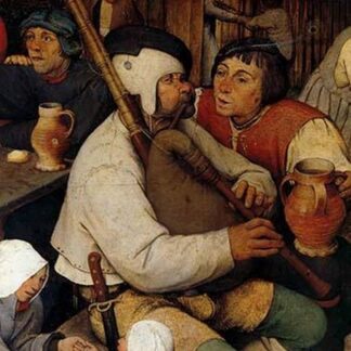 Dance of the Peasants - Detail - by Pieter the Elder Brueghel #5