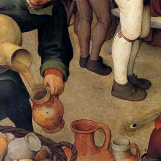 Dance of the Peasants - Detail - by Pieter the Elder Brueghel #6