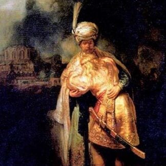 David's farewell with Jonathan by Rembrandt Van Rijn