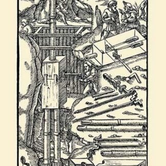 De Re Metallica Plate 10: Cranking the Axle