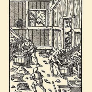 De Re Metallica Plate 24: Fine Sieves