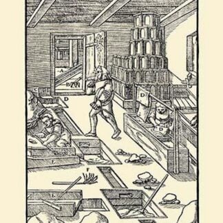 De Re Metallica Plate 26: Launder From the Screen