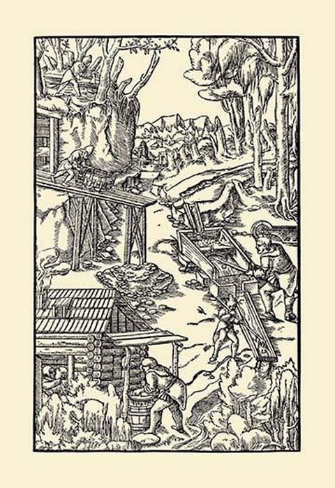 De Re Metallica Plate 28: The Trough