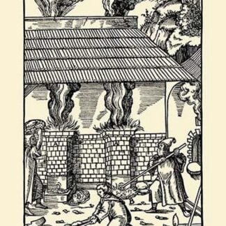 De Re Metallica Plate 30: Furnaces and Forehearths