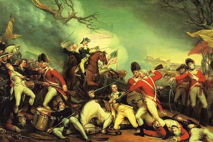 Death of General Mercer at the Battle of Princeton against the Hessians by John Trumbull