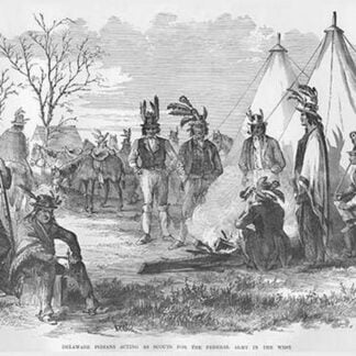 Delaware Indians Acting as Scouts for Fremont by Frank Leslie