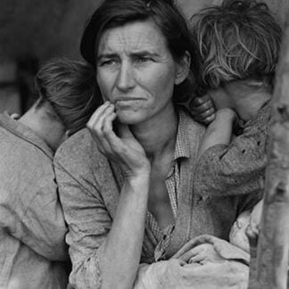 Destitute pea pickers by Dorothea Lange