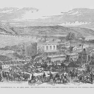 Destruction of the Columbia Railroad by Frank Leslie