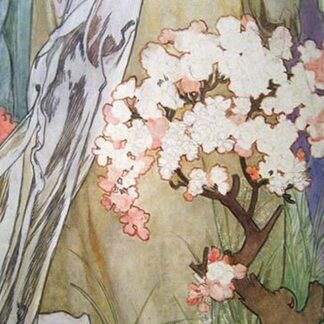 Detail from Maude Adams as Joan of Arc by Alphonse Mucha