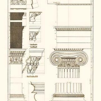 Details from the North Portico of the Erechtheum by J. Buhlmann