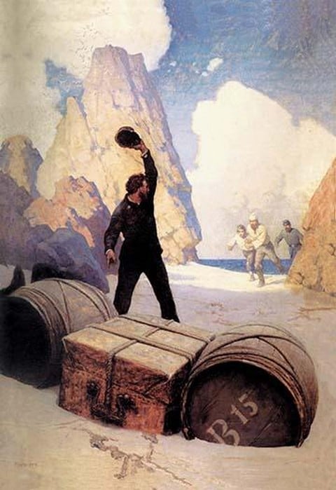 Discovery of the Chest by N.C. Wyeth