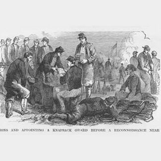 Distributing Rations & Appointing a Knapsack Guard while on Reconnaissance by Frank Leslie