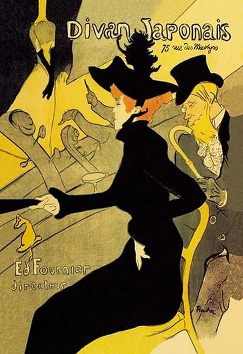 Divan Japonais by Henri de Toulouse-Lautrec