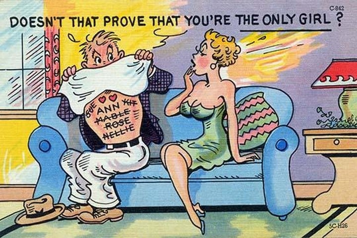 Doesn't That Prove That You're The ONLY Girl? by Curt Teich