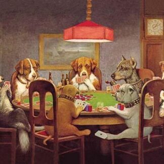 Dog Poker - 'Passing the Ace Under the Table' by C.M. Coolidge