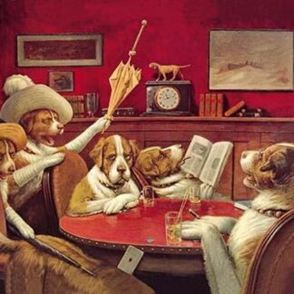 Dog Poker - 'This Game Is Over' by C.M. Coolidge