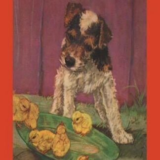 Dog with Chicks by Diana Thorne