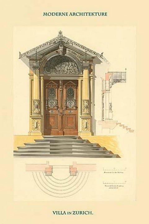 Doorway of Zurich Villa - Switzerland by Hausthure