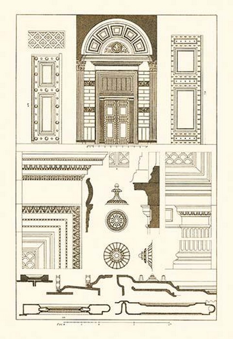 Doorway of the Pantheon at Rome by J. Buhlmann