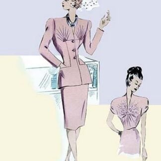 Dressy Evening Suit with Hat and Veil